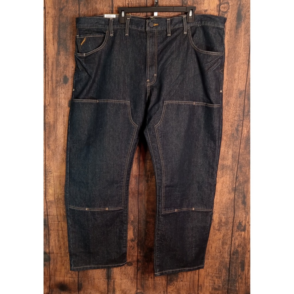Ariat Rebar M5 Straight Leg Jeans Mens 46x30 Dark Wash DuraStretch Double Knee